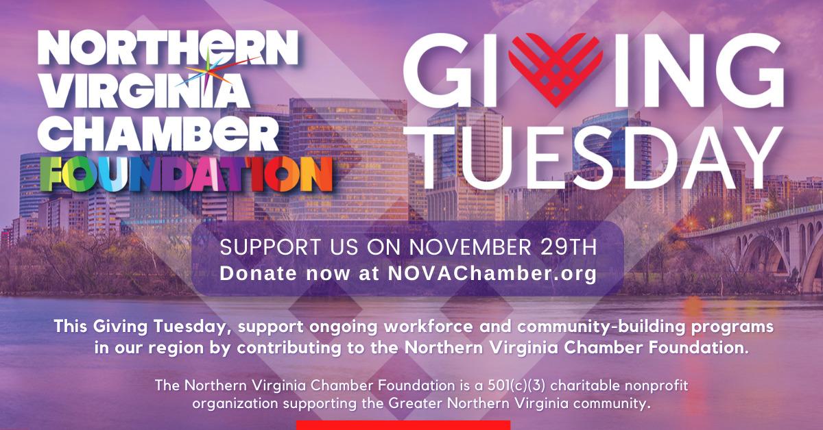 Featured image for “Please support the NOVA Chamber Foundation with a donation for Giving Tuesday”